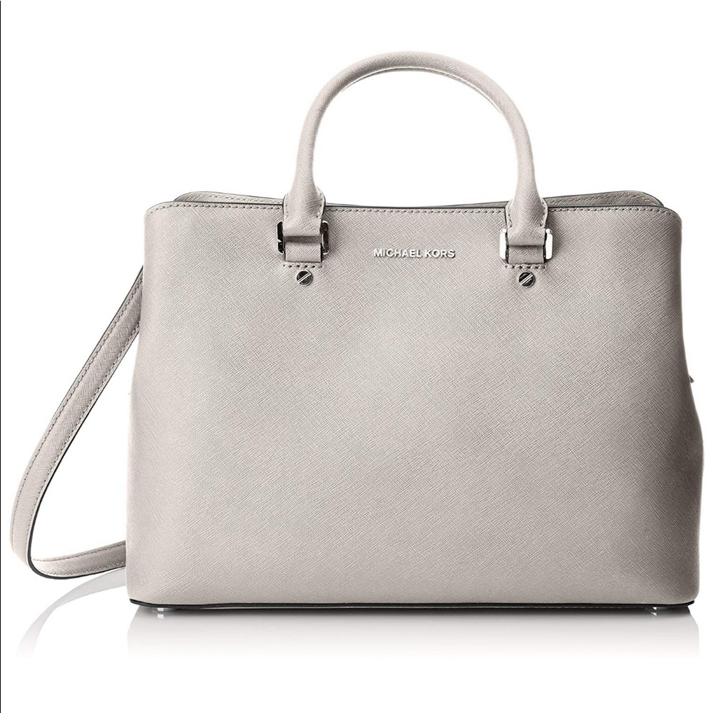 Michael Michael Kors Savannah gray Large Satchel - Picture 1 of 7